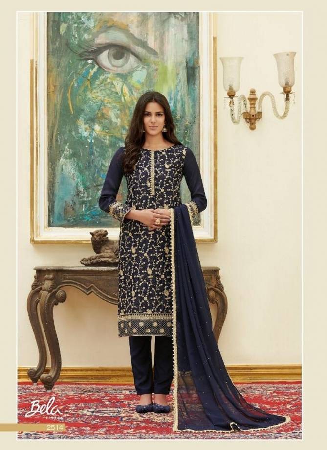 BELA RUTBA Latest Designer Heavy Wedding Waer Satin Embroidery And Diamond Work Top With Georjette Dupatta Salwar Suit Collection
